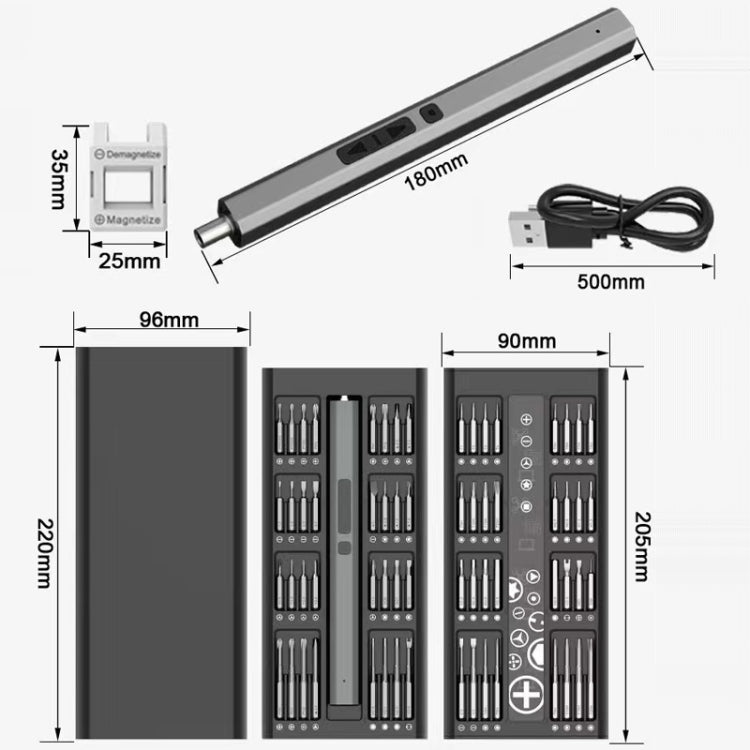 66 in 1 Multifunctional Mini Electric Screwdriver Set - Screwdriver Set by PMC TechLife | Online Shopping South Africa | PMC TechLife | Buy Now Pay Later Mobicred