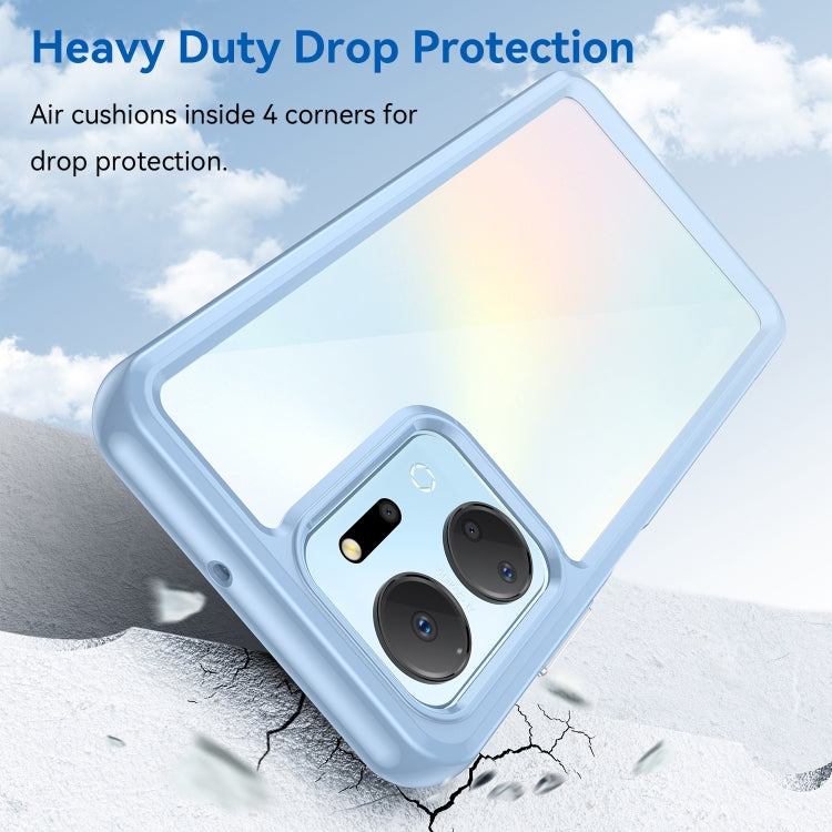 For Honor X7A Colorful Series Acrylic + TPU Phone Case(Blue) - free shipping - PMC TechLife - Order now!