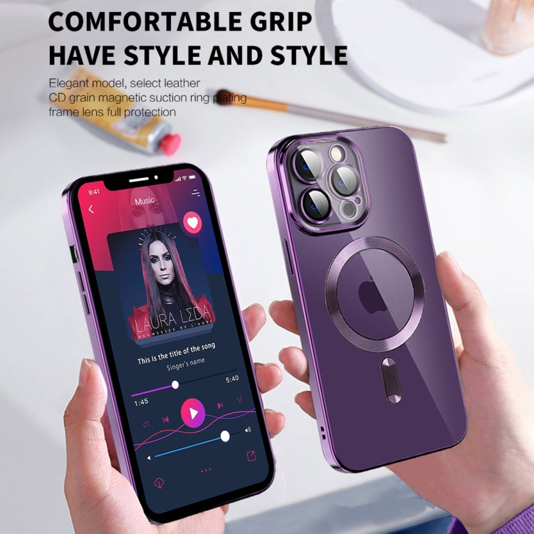 For iPhone 11 CD Texture Plating TPU MagSafe Phone Case with Lens Film(Black) - free shipping - PMC TechLife - Order now!
