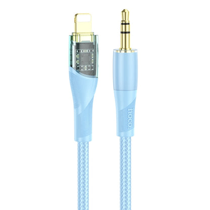 hoco UPA25 Transparent Exploration Version 8 Pin Digital Audio Conversion Cable, Length: 1m(Blue) - Video & Audio Cable by hoco | Online Shopping South Africa | PMC Jewellery