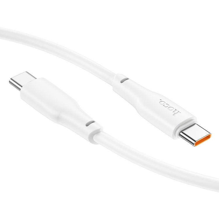 hoco X93 100W USB-C/Type-C to USB-C/Type-C Fast Charge Data Cable, Length:1m(White) - USB-C & Type-C Cable by hoco | Online Shopping South Africa | PMC Jewellery