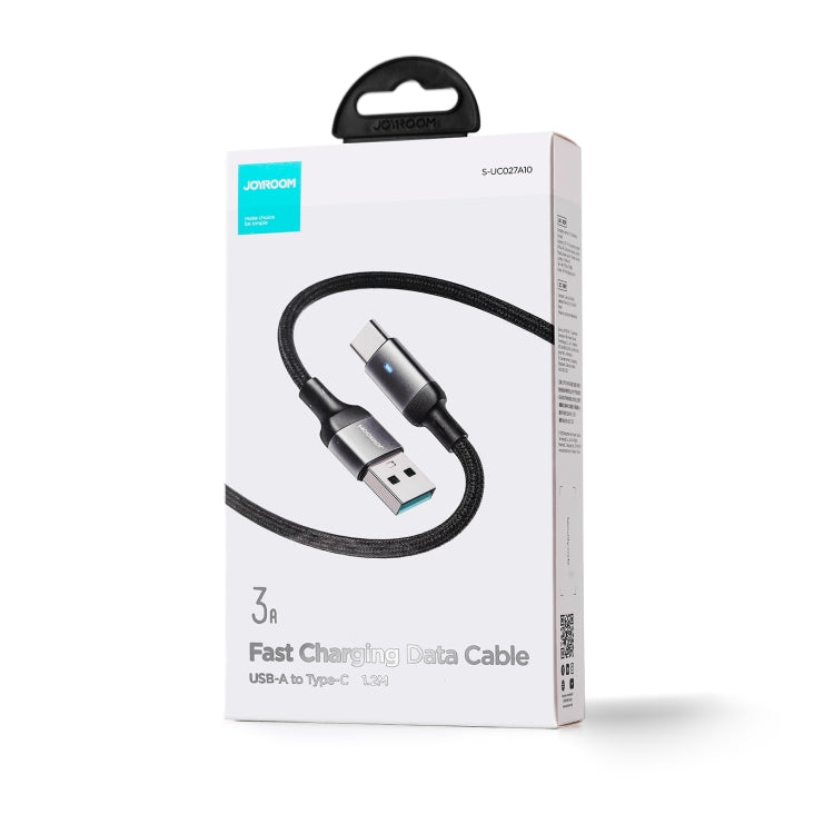 JOYROOM S-UC027A10 Extraordinary Series 3A USB-A to USB-C / Type-C Fast Charging Data Cable, Cable Length:1.2m(Black) - USB-C & Type-C Cable by JOYROOM | Online Shopping South Africa | PMC Jewellery