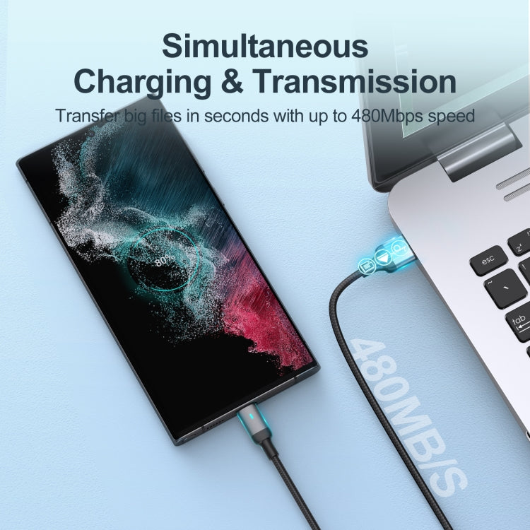 JOYROOM S-UC027A10 Extraordinary Series 3A USB-A to USB-C / Type-C Fast Charging Data Cable, Cable Length:1.2m(Black) - USB-C & Type-C Cable by JOYROOM | Online Shopping South Africa | PMC Jewellery