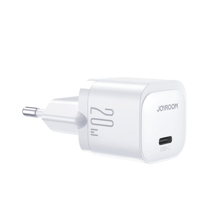 JOYROOM JR-TCF02 PD Type-C 20W Mini Charger, Plug:EU Plug(White) - USB Charger by JOYROOM | Online Shopping South Africa | PMC Jewellery | Buy Now Pay Later Mobicred