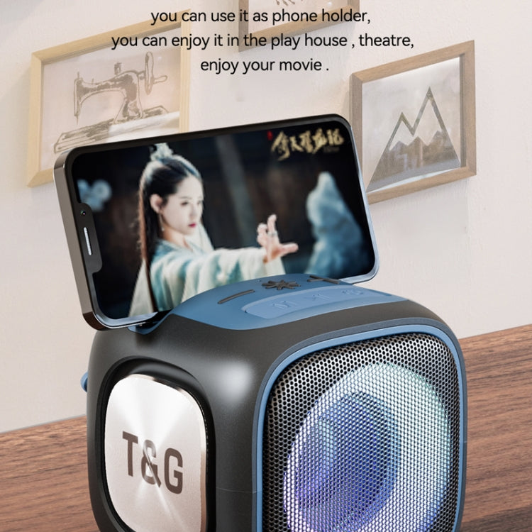 T&G TG359 Portable Outdoor LED Wireless Bluetooth Speaker(Dark Green) - Mini Speaker by T&G | Online Shopping South Africa | PMC Jewellery | Buy Now Pay Later Mobicred