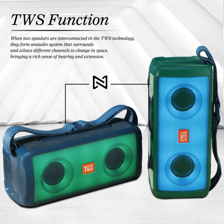 T&G TG345 Portable Outdoor Color LED Wireless Bluetooth Speaker(Gray) - Desktop Speaker by T&G | Online Shopping South Africa | PMC Jewellery | Buy Now Pay Later Mobicred