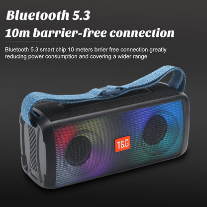 T&G TG345 Portable Outdoor Color LED Wireless Bluetooth Speaker(Gray) - Desktop Speaker by T&G | Online Shopping South Africa | PMC Jewellery | Buy Now Pay Later Mobicred