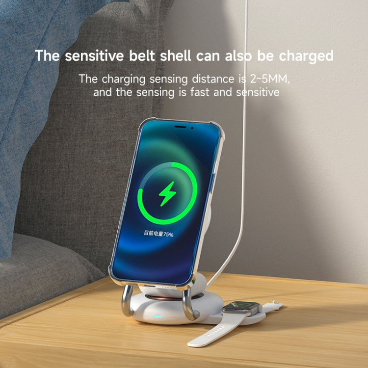 N21 15W 3 in 1 Transparent Magnetic Wireless Charger(Orange) -  by PMC TechLife | Online Shopping South Africa | PMC TechLife