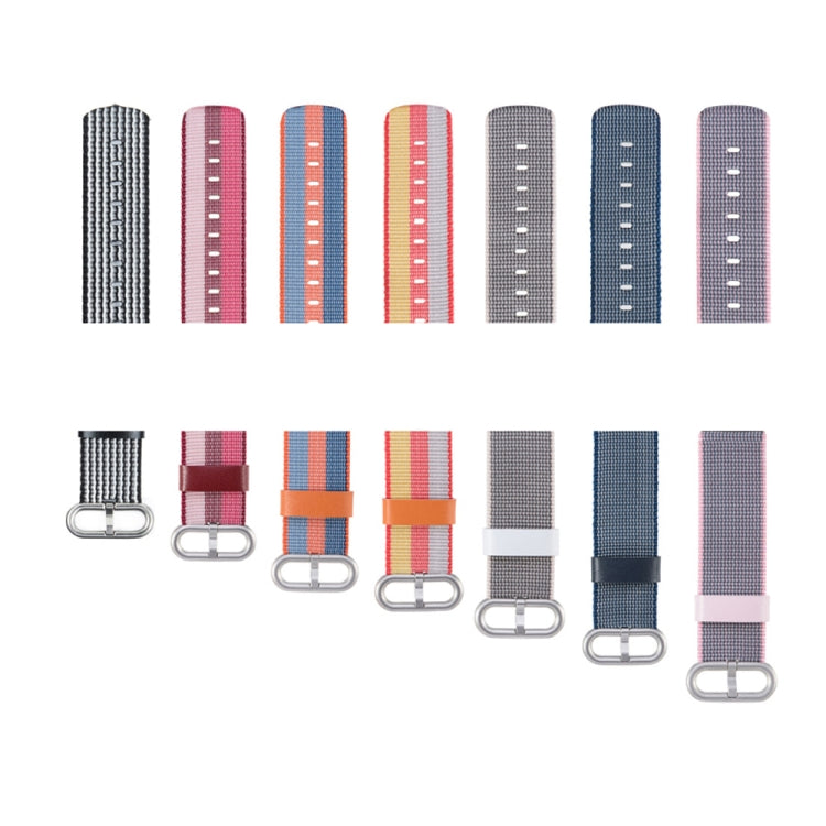 Compatible with Garmin Vivoactive 3 Nylon Watch Band with Buckle(Blue) - Watch Bands by PMC TechLife | Online Shopping South Africa | PMC TechLife | Buy Now Pay Later Mobicred