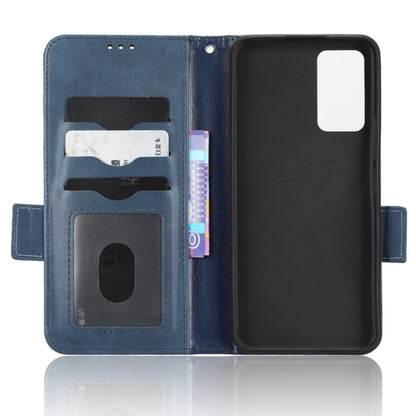 For TCL 405 / 406 T506D Symmetrical Triangle Leather Phone Case(Blue) - More Brand by PMC Jewellery | Online Shopping South Africa | PMC Jewellery