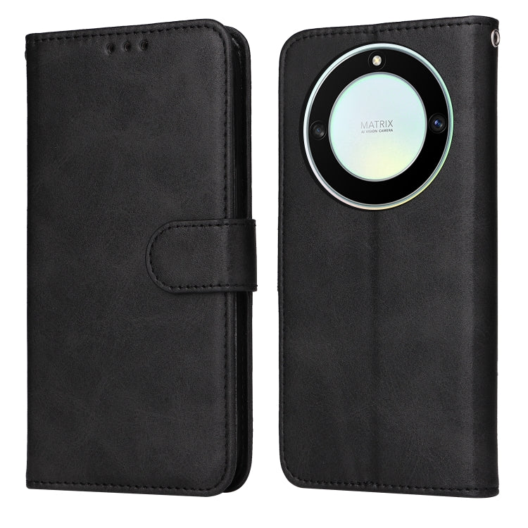 For Honor X9a/X40 5G/Magic5 Lite Classic Calf Texture Flip Leather Phone Case(Black) - Honor Cases by PMC TechLife | Online Shopping South Africa | PMC TechLife | Buy Now Pay Later Mobicred