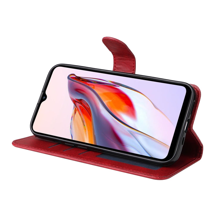 For Xiaomi Redmi 11A 4G/12C Classic Calf Texture Flip Leather Phone Case(Red) - free shipping - PMC TechLife - Order now!