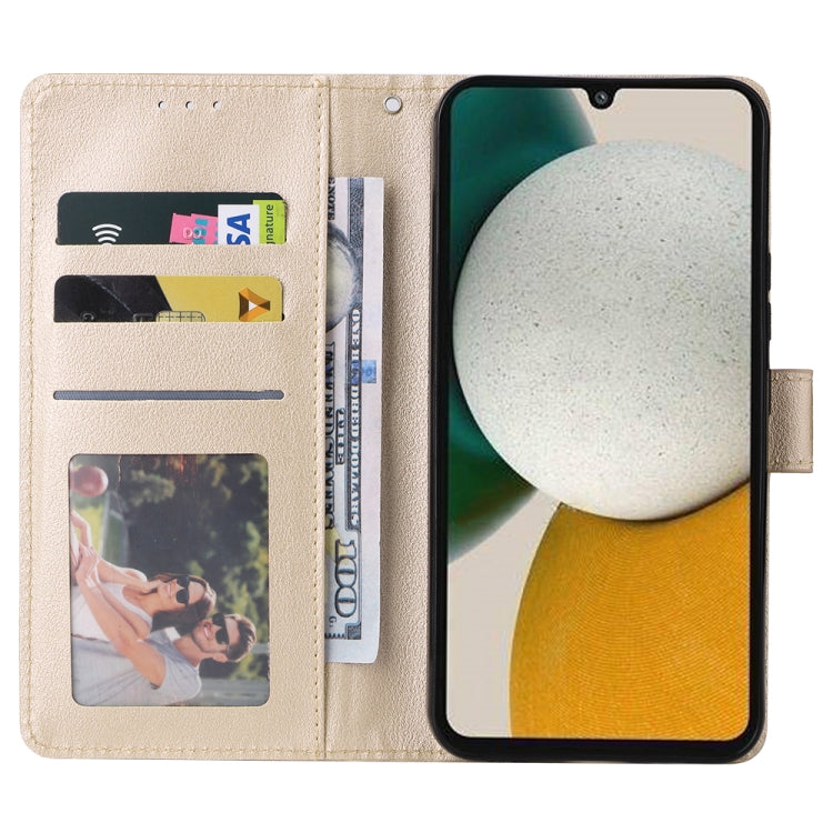 For Samsung Galaxy A34 3 Card Slots Multifunctional Leather Phone Case(Gold) - free shipping - PMC TechLife - Order now!
