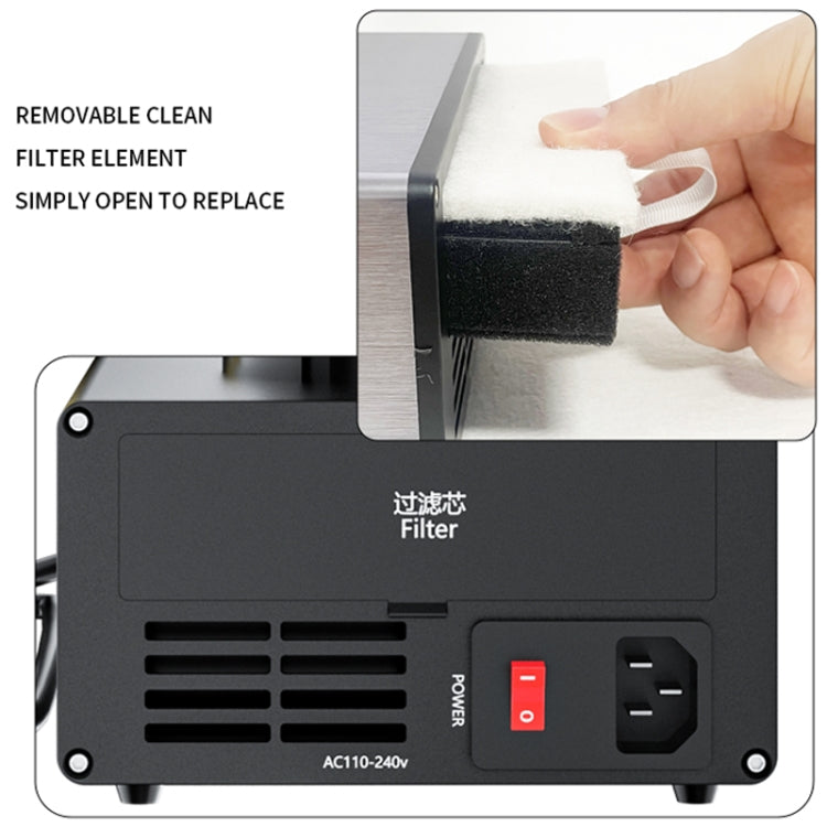 D301 Multifunctional Intelligent Smoking Constant Temperature Soldering Disassembly Rework Station(UK Plug) - free shipping - PMC TechLife - Order now!