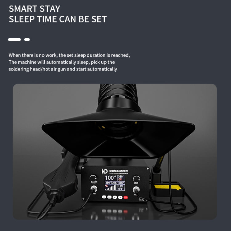 D301 Multifunctional Intelligent Smoking Constant Temperature Soldering Disassembly Rework Station(UK Plug) - free shipping - PMC TechLife - Order now!