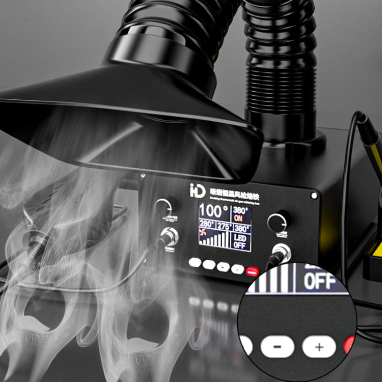 D301 Multifunctional Intelligent Smoking Constant Temperature Soldering Disassembly Rework Station(UK Plug) - free shipping - PMC TechLife - Order now!
