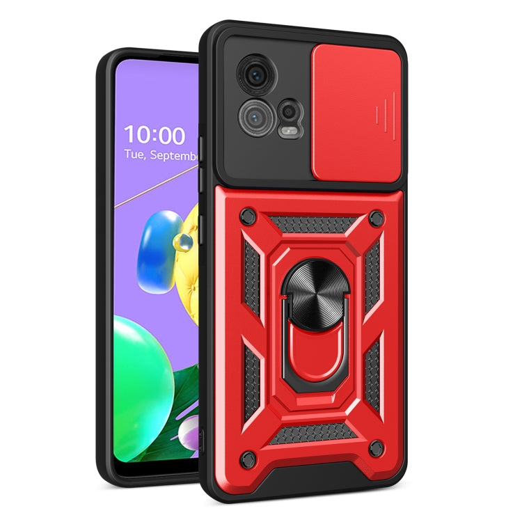 For Motorola Moto G72 Sliding Camera Cover Design TPU+PC Phone Case(Red) - free shipping - PMC TechLife - Order now!