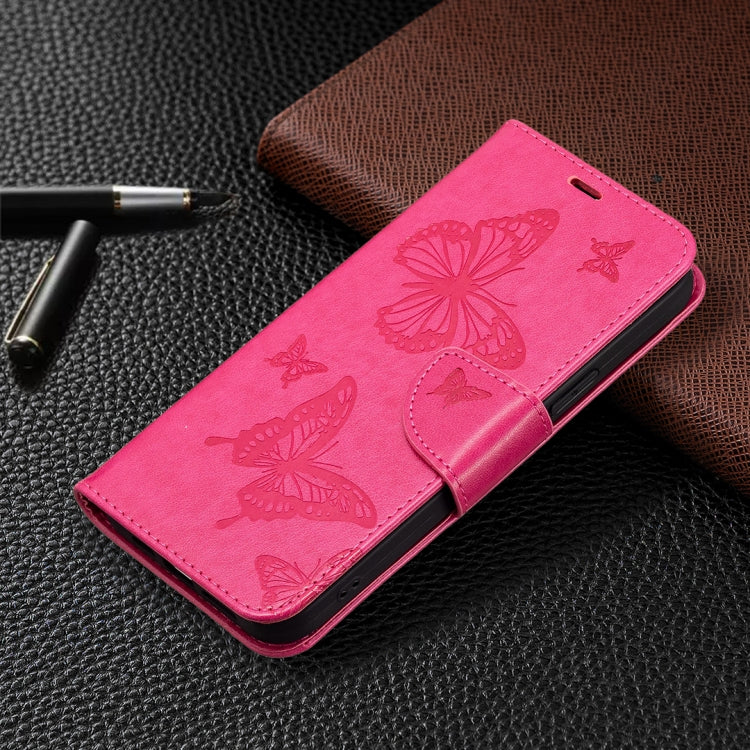 For Samsung Galaxy A24 4G Two Butterflies Embossing Leather Phone Case(Rose Red) - free shipping - PMC TechLife - Order now!