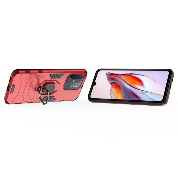 For Xiaomi Redmi 12C Magnetic Ring Holder PC + TPU Phone Case(Red) - Xiaomi Cases by PMC Jewellery | Online Shopping South Africa | PMC Jewellery