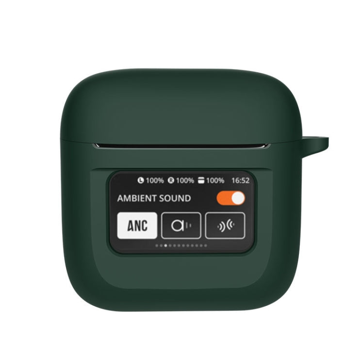For JBL Tour Pro 2 Silicone Wireless Earphone Protective Case(Deep Green) - JBL Earphone Case by PMC TechLife | Online Shopping South Africa | PMC TechLife