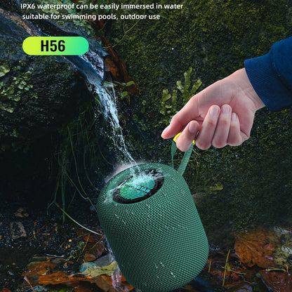 HOPESTAR H56 IPX6 Waterproof 10W TWS Subwoofer Light Bluetooth Speaker(Black) - Waterproof Speaker by HOPESTAR | Online Shopping South Africa | PMC Jewellery | Buy Now Pay Later Mobicred