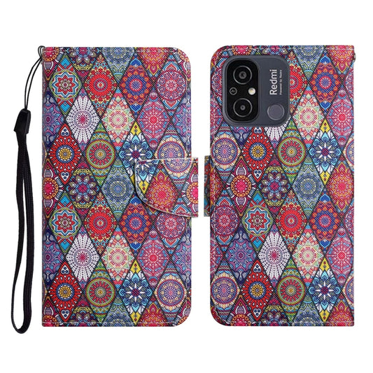 For Xiaomi Redmi 12C Colored Drawing Pattern Flip Leather Phone Case(Diamond Kaleidoscope) - Xiaomi Cases by PMC Jewellery | Online Shopping South Africa | PMC Jewellery