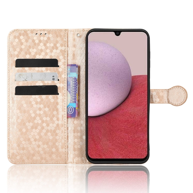 For Samsung Galaxy A24 4G Honeycomb Dot Texture Leather Phone Case(Gold) - free shipping - PMC TechLife - Order now!