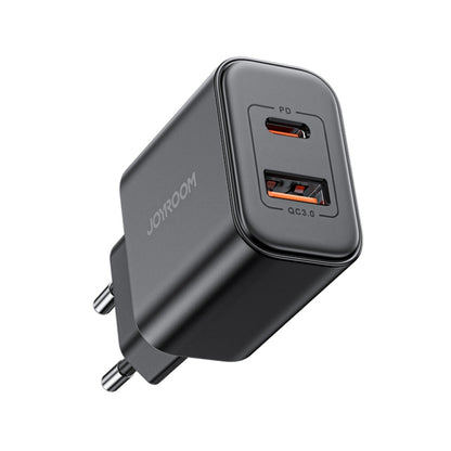 J0YROOM TCF05 20W USB+USB-C/Type-C Fast Charger, Specification:EU Plug(Black) - USB Charger by JOYROOM | Online Shopping South Africa | PMC Jewellery