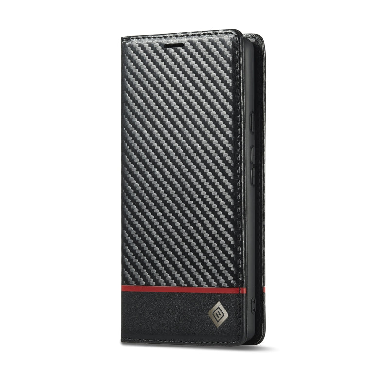 For Google Pixel 7a LC.IMEEKE Carbon Fiber Leather Phone Case(Horizontal Black) - Google Cases by LC.IMEEKE | Online Shopping South Africa | PMC Jewellery | Buy Now Pay Later Mobicred