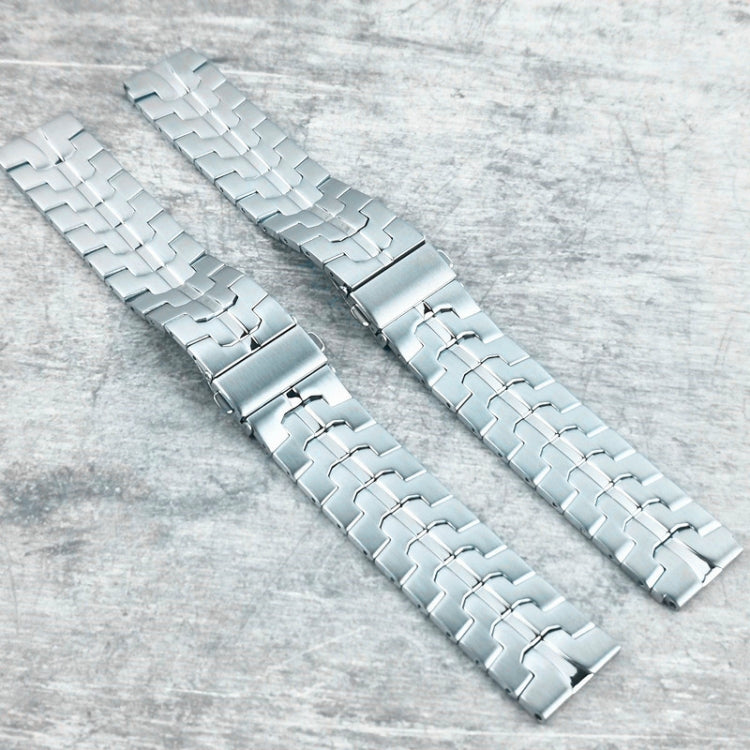 For Garmin Venu 2 / Forerunner 265 / 255 22mm Universal Stainless Steel Watch Band(Silver) -  by PMC Jewellery | Online Shopping South Africa | PMC Jewellery