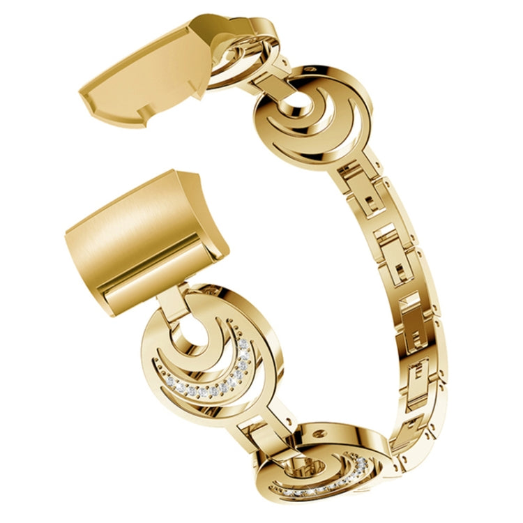 For Fitbit Charge 5 Sun Moon Star Diamond Metal Watch Band(Gold) -  by PMC TechLife | Online Shopping South Africa | PMC TechLife