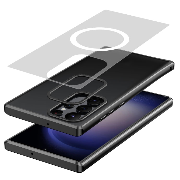 For Samsung Galaxy S23 Ultra 5G MagSafe Magnetic PC Phone Case(Black) - Galaxy S23 Ultra 5G Cases by PMC TechLife | Online Shopping South Africa | PMC TechLife