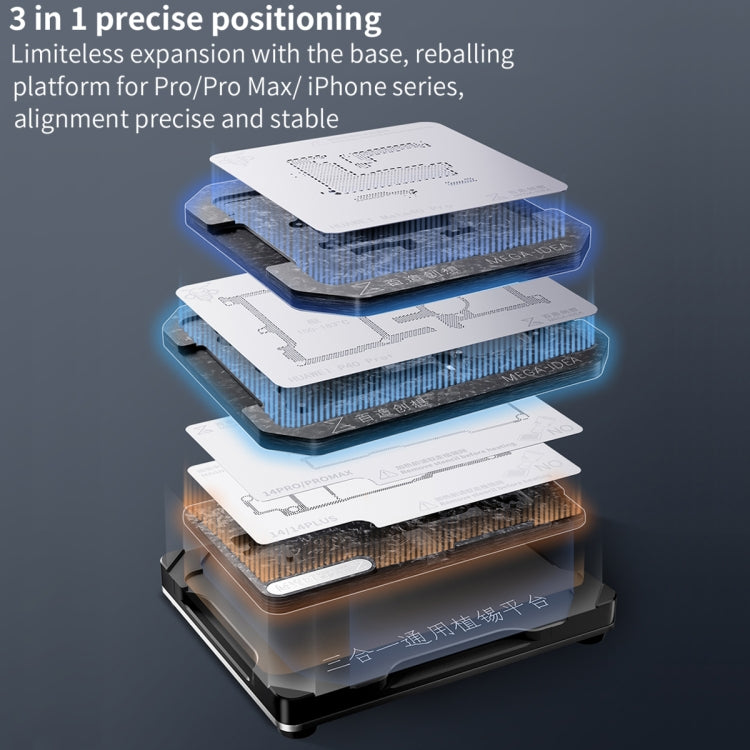 For Xiaomi 12 Pro Qianli Mega-idea Multi-functional Middle Frame Positioning BGA Reballing Platform - Repair Platform by QIANLI | Online Shopping South Africa | PMC TechLife | Buy Now Pay Later Mobicred