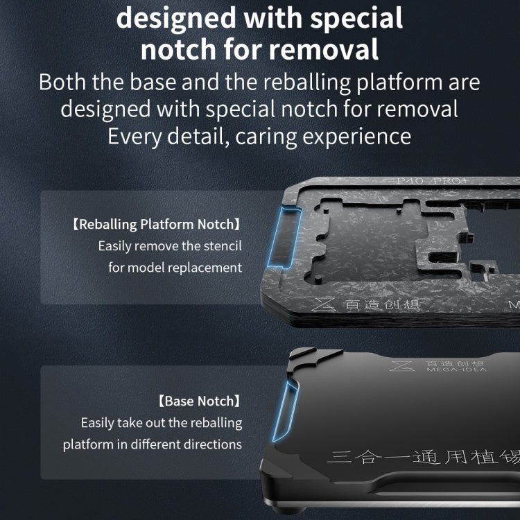 Base Qianli Mega-idea Multi-functional Middle Frame Positioning BGA Reballing Platform - free shipping - PMC TechLife - Order now!