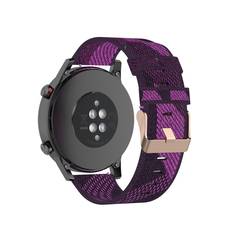 For Honor Watch GS 3i 22mm Nylon Woven Watch Band(Purple) -  by PMC Jewellery | Online Shopping South Africa | PMC Jewellery