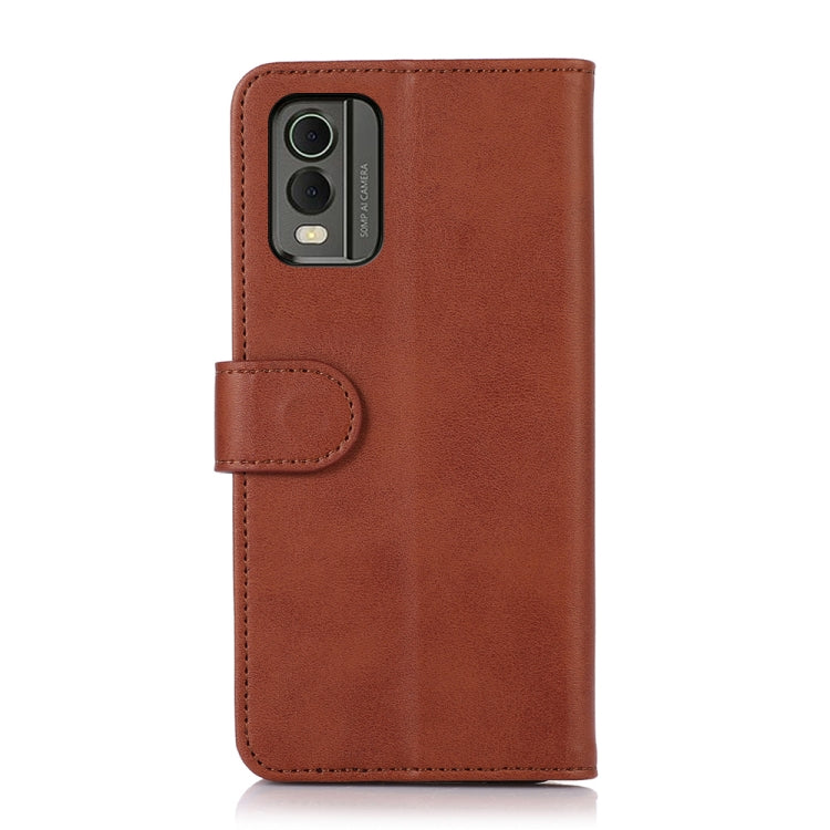 For Nokia C32 Cow Texture Leather Phone Case(Brown) - Nokia Cases by PMC Jewellery | Online Shopping South Africa | PMC Jewellery