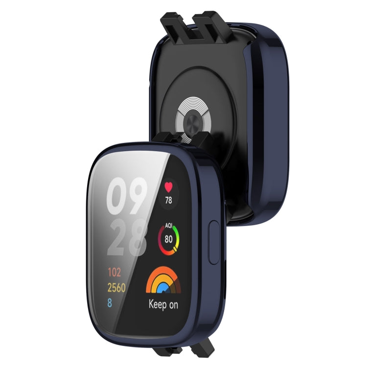 For Redmi Watch 3 Full Coverage TPU Electroplating Watch Protective Case(Midnight Blue) - Smart Wear by PMC TechLife | Online Shopping South Africa | PMC TechLife