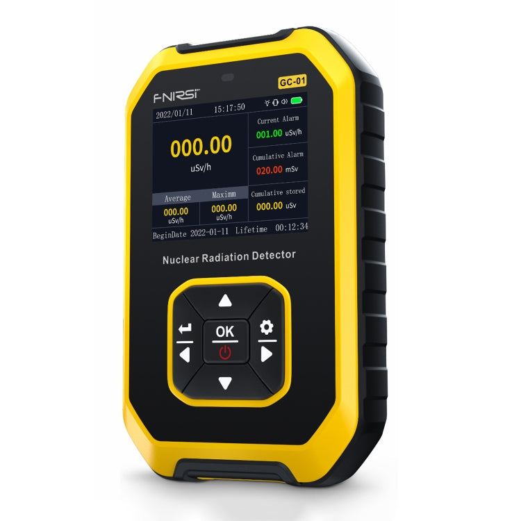 Fnirsi GC01 Home Lndustrial Marble Radioactive X / Y Ray Nuclear Radiation Detector Geiger Counter(Yellow) - Radiation Detector by FNIRSI | Online Shopping South Africa | PMC Jewellery | Buy Now Pay Later Mobicred