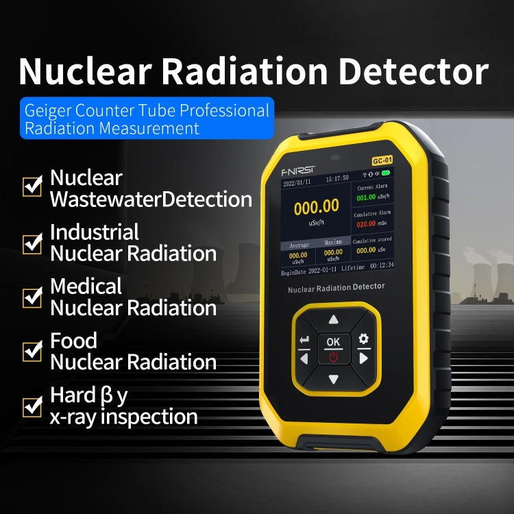 Fnirsi GC01 Home Lndustrial Marble Radioactive X / Y Ray Nuclear Radiation Detector Geiger Counter(Blue) - Radiation Detector by FNIRSI | Online Shopping South Africa | PMC Jewellery | Buy Now Pay Later Mobicred