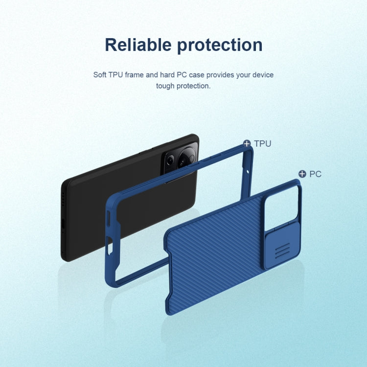 For Xiaomi 13 Lite / Civi 2 NILLKIN CamShield Pro PC Phone Case(Blue) - Xiaomi Cases by NILLKIN | Online Shopping South Africa | PMC Jewellery | Buy Now Pay Later Mobicred