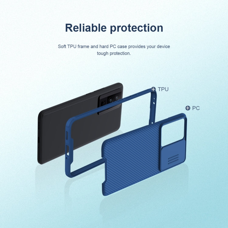 For Xiaomi Redmi K60  / K60 Pro NILLKIN CamShield Pro PC Phone Case(Blue) - Redmi K60 Pro Cases by NILLKIN | Online Shopping South Africa | PMC Jewellery