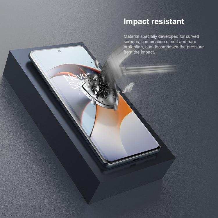 For OnePlus Ace 2 / 11R NILLKIN Impact Resistant Curved Surface Tempered Glass Film - OnePlus Tempered Glass by NILLKIN | Online Shopping South Africa | PMC Jewellery | Buy Now Pay Later Mobicred