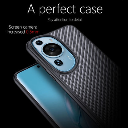 For Huawei P60 Art wlons Magsafe Carbon Fiber Kevlar TPU Phone Case(Black) - Huawei Cases by wlons | Online Shopping South Africa | PMC Jewellery | Buy Now Pay Later Mobicred