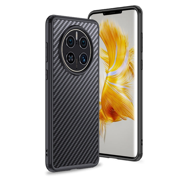 For Huawei Mate 50 Pro wlons Magsafe Carbon Fiber Kevlar TPU Phone Case(Black) - Huawei Cases by wlons | Online Shopping South Africa | PMC Jewellery | Buy Now Pay Later Mobicred