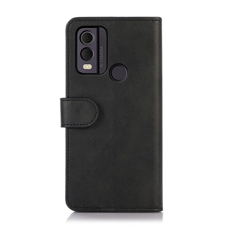 For Nokia C22 4G Cow Texture Leather Phone Case(Black) - Nokia Cases by PMC Jewellery | Online Shopping South Africa | PMC Jewellery