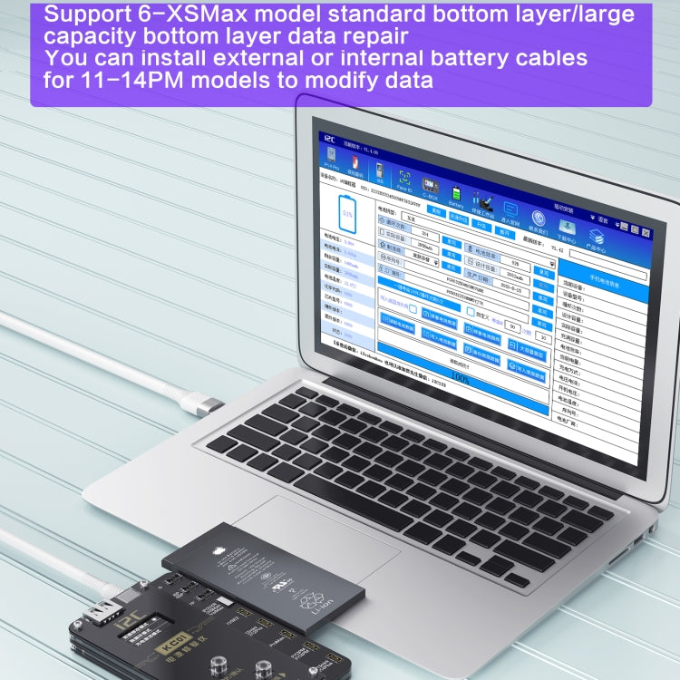 i2C KC01 Multi-function Comprehensive Battery Repair Instrument for iPhone 6-14 Pro Max, Version:Standard Version - free shipping - PMC TechLife - Order now!