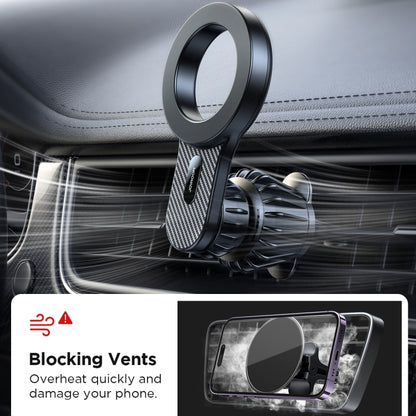 JOYROOM JR-ZS355 Magnetic Car Air Vent Phone Mount(Black) - Car Holders by JOYROOM | Online Shopping South Africa | PMC Jewellery | Buy Now Pay Later Mobicred