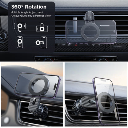 JOYROOM JR-ZS355 Magnetic Car Air Vent Phone Mount(Black) - Car Holders by JOYROOM | Online Shopping South Africa | PMC Jewellery | Buy Now Pay Later Mobicred