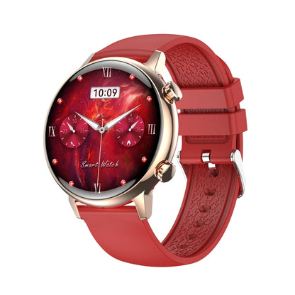 HK39 1.1 inch Smart Silicone Strap Watch Supports Bluetooth Call/Blood Oxygen Monitoring(Red) - Smart Wear by PMC Jewellery | Online Shopping South Africa | PMC Jewellery