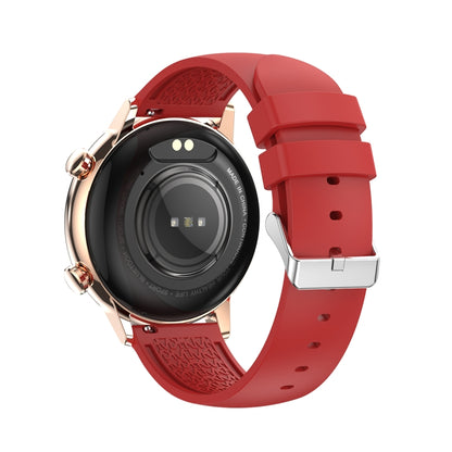 HK39 1.1 inch Smart Silicone Strap Watch Supports Bluetooth Call/Blood Oxygen Monitoring(Red) - Smart Wear by PMC Jewellery | Online Shopping South Africa | PMC Jewellery